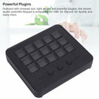 Stream Controller with 15 Customizable LCD Keys, Plug and Play Control Deck Hotkey Panel for Streamers Content Creators Compatible with OBS Discord