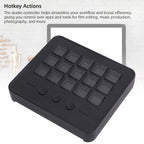 Stream Controller with 15 Customizable LCD Keys, Plug and Play Control Deck Hotkey Panel for Streamers Content Creators Compatible with OBS Discord