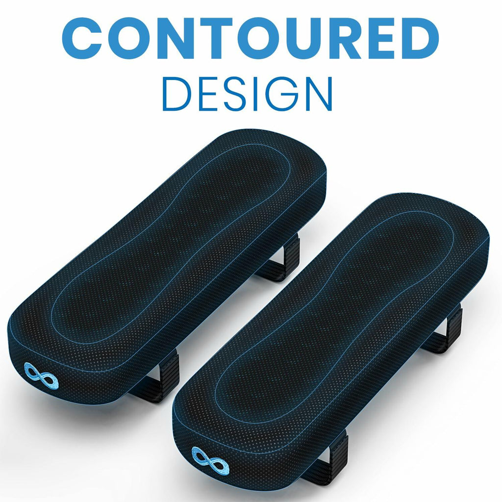 Everlasting Comfort Elevate Series Office Chair & Wheelchair Arm Pads - Memory Foam ArmRest Covers for Desk, Gaming Chair, Arm Pillow Seat Cover Cushions & Protectors to Relieve Pressure for Elbows