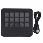 Stream Controller with 15 Customizable LCD Keys, Plug and Play Control Deck Hotkey Panel for Streamers Content Creators Compatible with OBS Discord