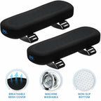 Everlasting Comfort Elevate Series Office Chair & Wheelchair Arm Pads - Memory Foam ArmRest Covers for Desk, Gaming Chair, Arm Pillow Seat Cover Cushions & Protectors to Relieve Pressure for Elbows