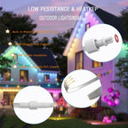(16 FT) IP68 Waterproof 3-Pin Power Cord for Govee Permanent Outdoor Lights,Compatible with Govee H705A,H705B,H705C,H706A,H706B,and H706C Models,for Halloween,Christmas,Daily and Holiday