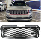 Front Bumper Upper Grille Black Chrome Replacement for Range Rover Vogue L405