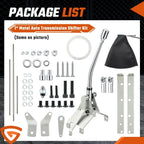 For GM Turbo 400 TH400 Shifter Kit Floor Mount Automatic Transmission 12"