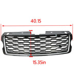 Front Bumper Upper Grille Black Chrome Replacement for Range Rover Vogue L405