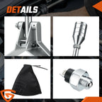For GM Turbo 400 TH400 Shifter Kit Floor Mount Automatic Transmission 12"