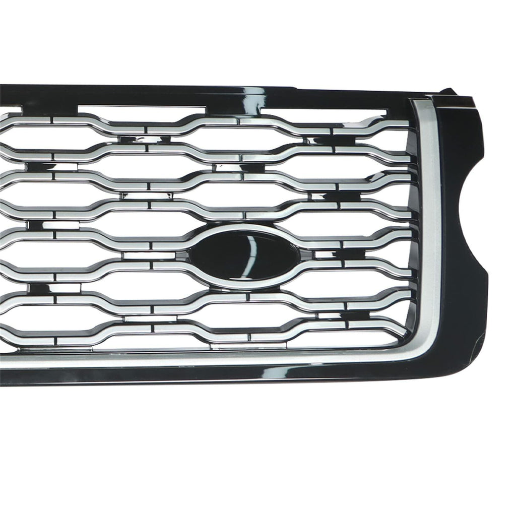 Front Bumper Upper Grille Black Chrome Replacement for Range Rover Vogue L405