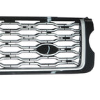 Front Bumper Upper Grille Black Chrome Replacement for Range Rover Vogue L405