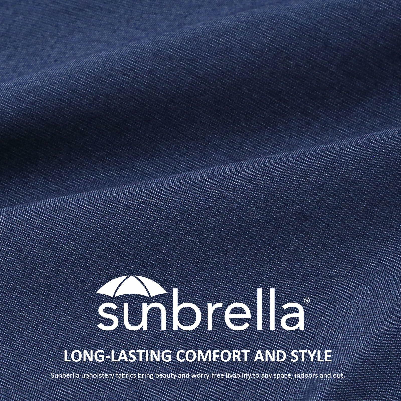 Set of 4 Sunbrella Decorative Outdoor Water Repellent Throw Pillows with Inserts