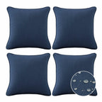 Set of 4 Sunbrella Decorative Outdoor Water Repellent Throw Pillows with Inserts