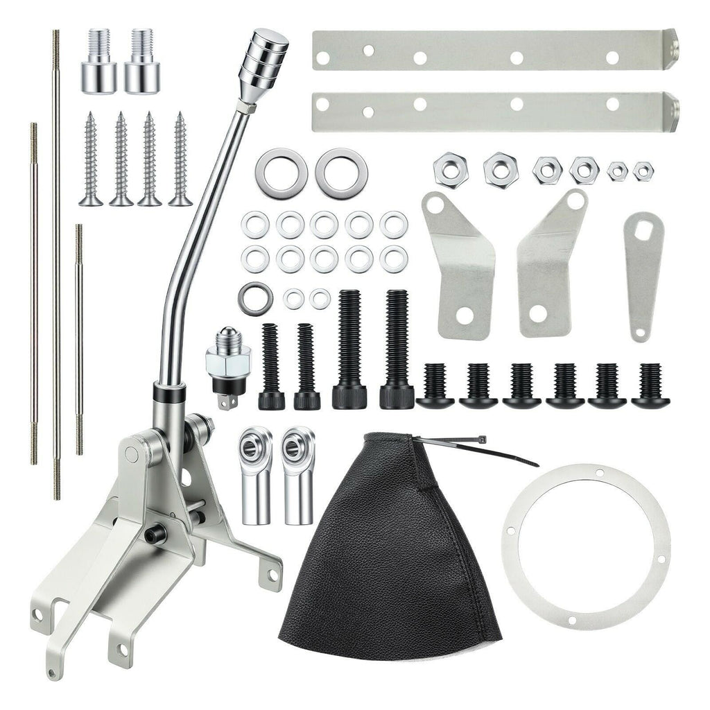 For GM Turbo 400 TH400 Shifter Kit Floor Mount Automatic Transmission 12"