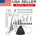 For GM Turbo 400 TH400 Shifter Kit Floor Mount Automatic Transmission 12"