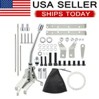 For GM Turbo 400 TH400 Shifter Kit Floor Mount Automatic Transmission 12"