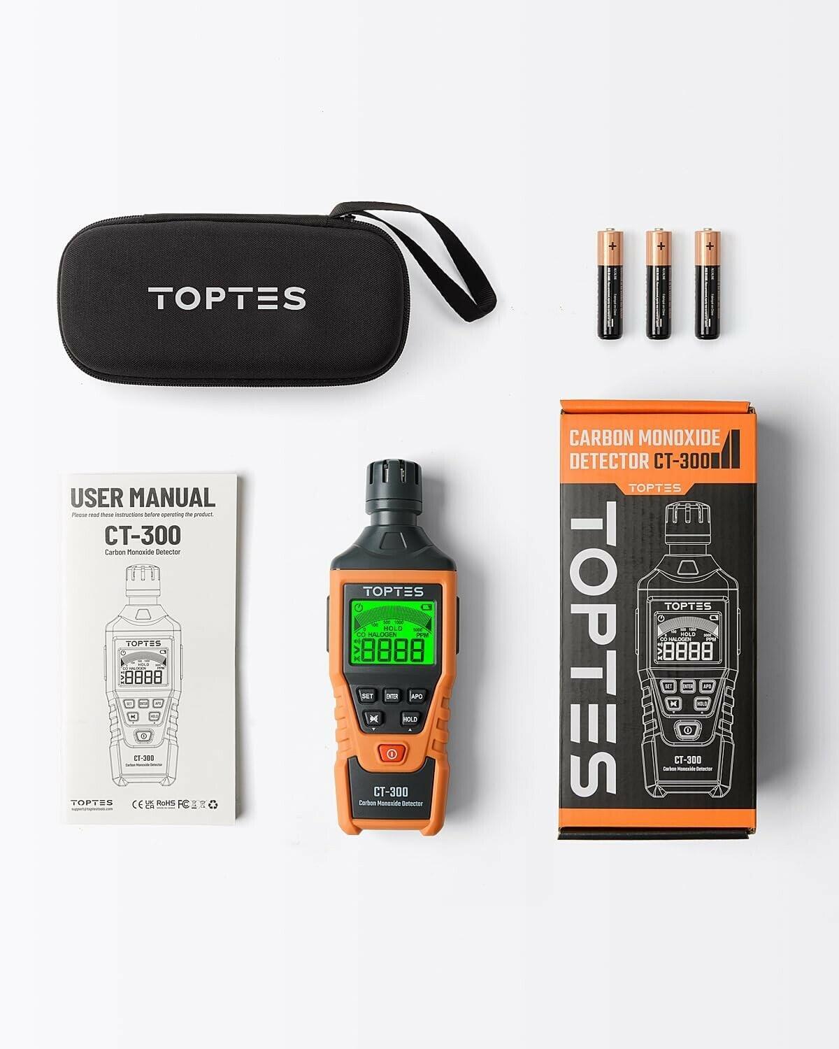 CT-300 Portable Carbon Monoxide Detector, CO Detector with Audible & Visual Alar