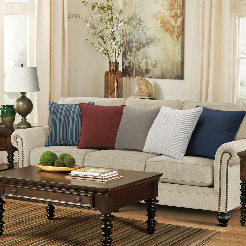 Set of 4 Sunbrella Decorative Outdoor Water Repellent Throw Pillows with Inserts