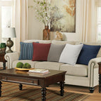 Set of 4 Sunbrella Decorative Outdoor Water Repellent Throw Pillows with Inserts