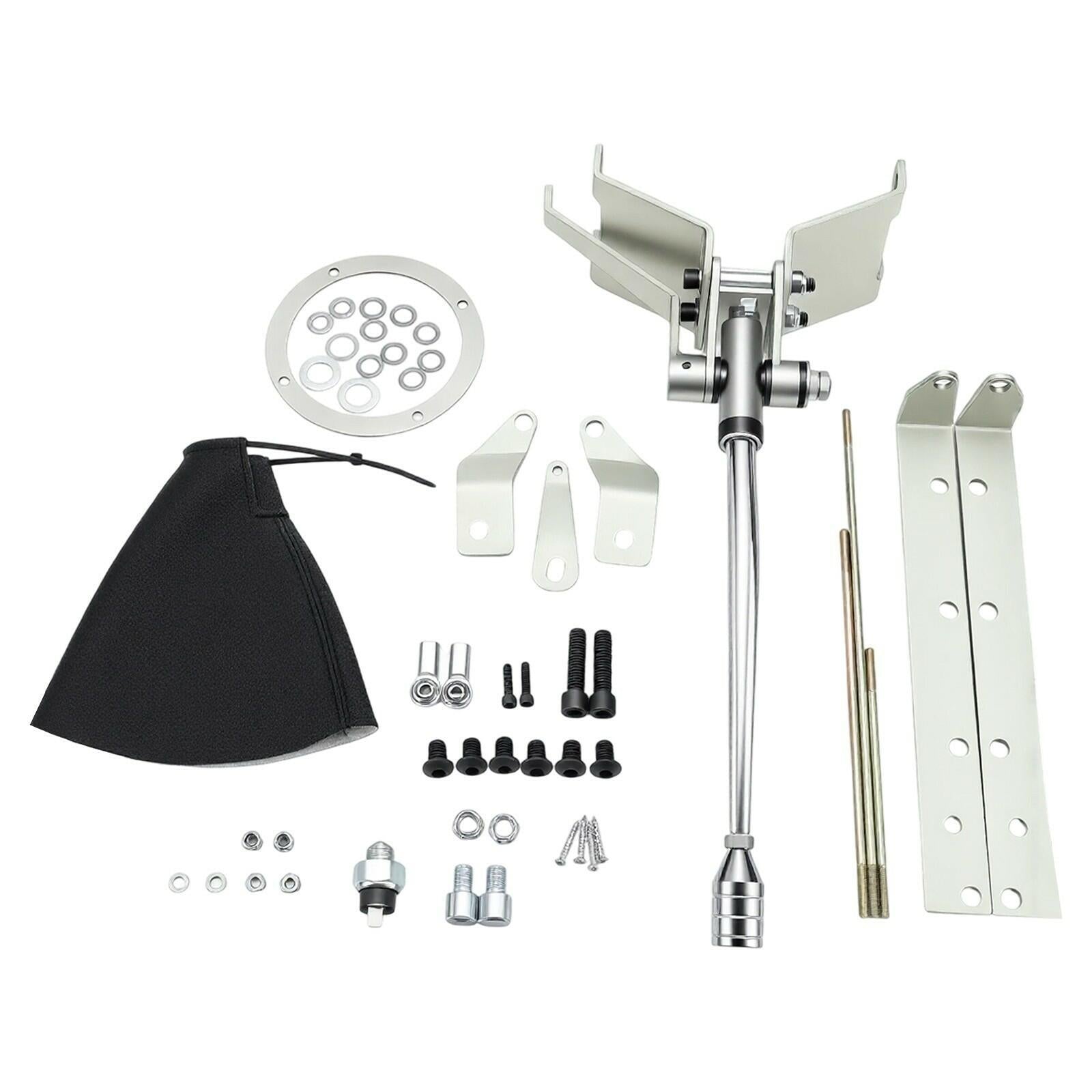 For GM Turbo 400 TH400 Shifter Kit Floor Mount Automatic Transmission 12"