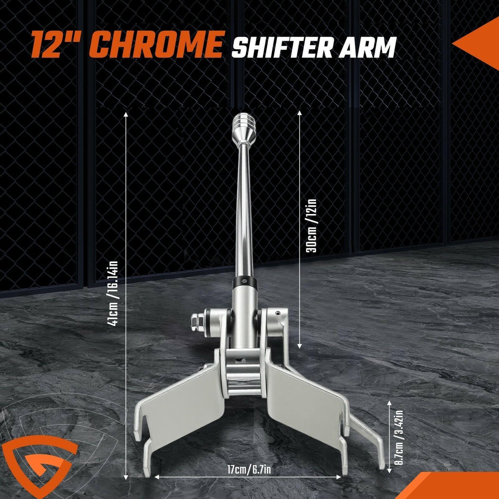 For GM Turbo 400 TH400 Shifter Kit Floor Mount Automatic Transmission 12"