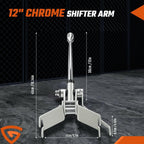 For GM Turbo 400 TH400 Shifter Kit Floor Mount Automatic Transmission 12"