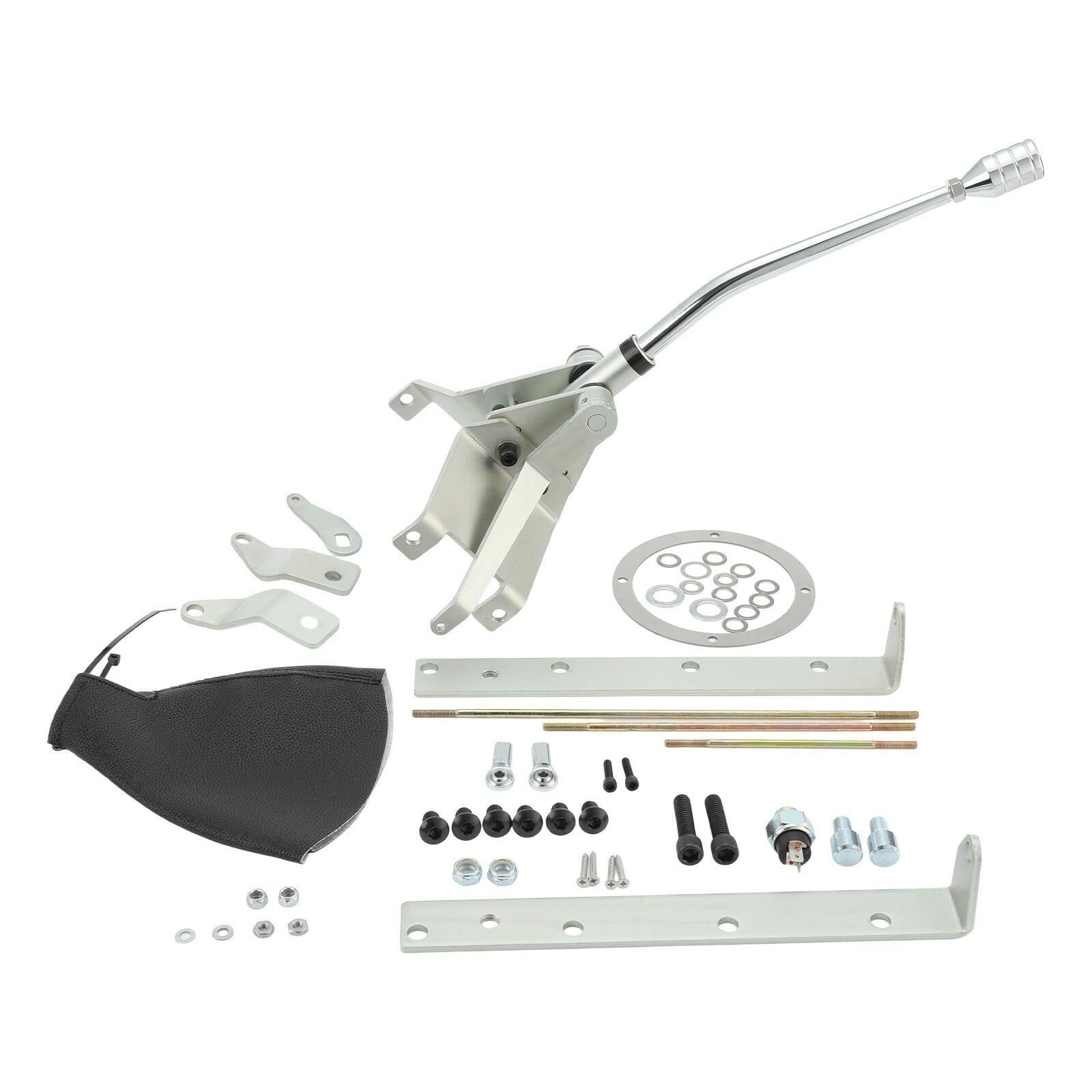 For GM Turbo 400 TH400 Shifter Kit Floor Mount Automatic Transmission 12"