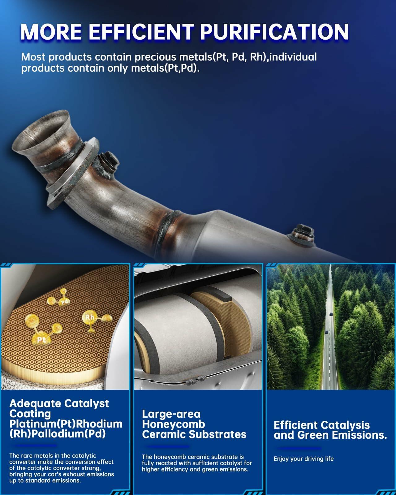 MARSFLUX Catalytic Converter Direct-Fit Compatible with 2005-2007 Cobalt 2.2L,