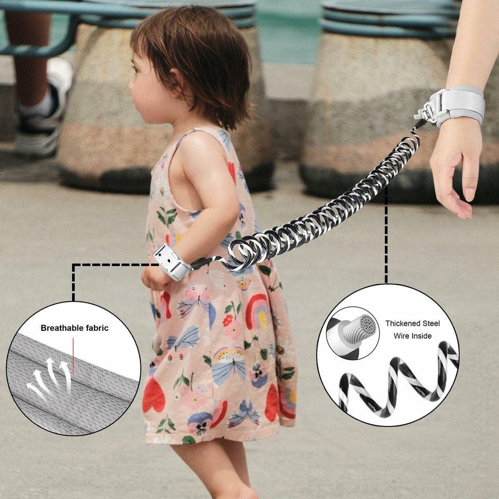 Accmor 2 in 1 Toddler Leash with Magnetic Lock, Kids Anti Lost Wrist Link 2