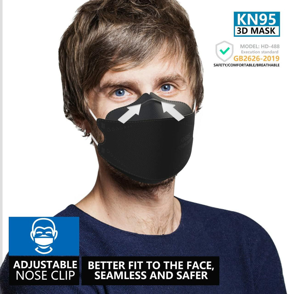 KIMARS KN95 Face Masks 50 Pack, Breathable Comfortable and Disposable KN95 Mask,
