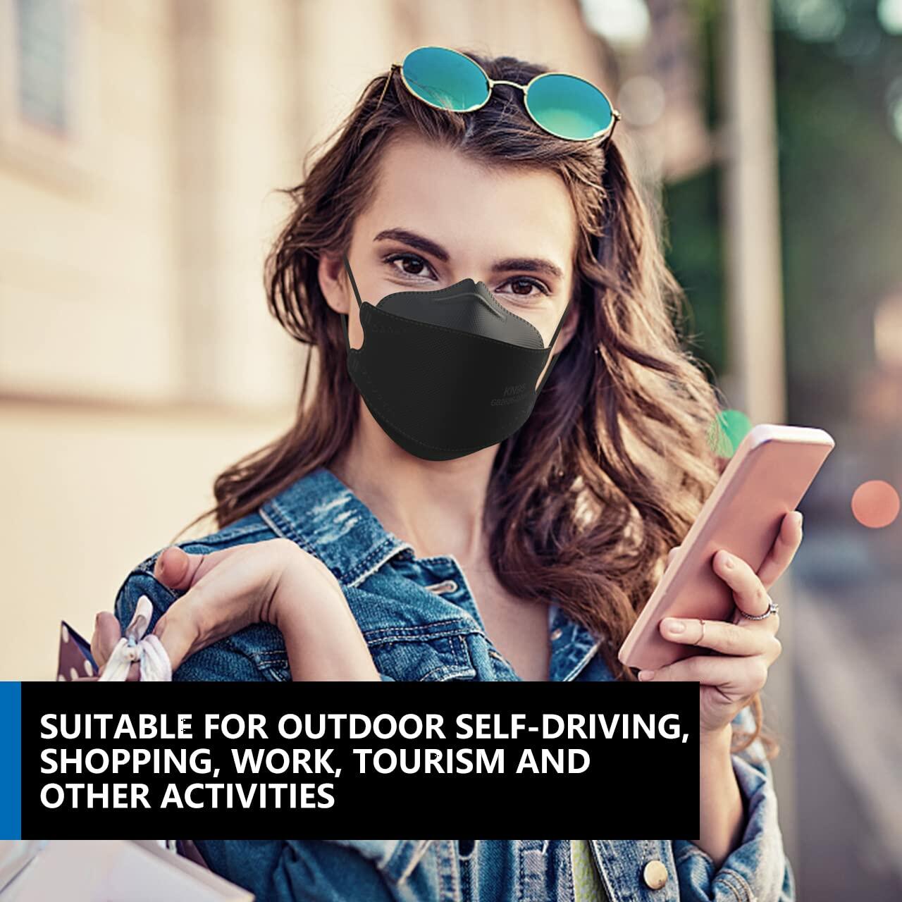 KIMARS KN95 Face Masks 50 Pack, Breathable Comfortable and Disposable KN95 Mask,