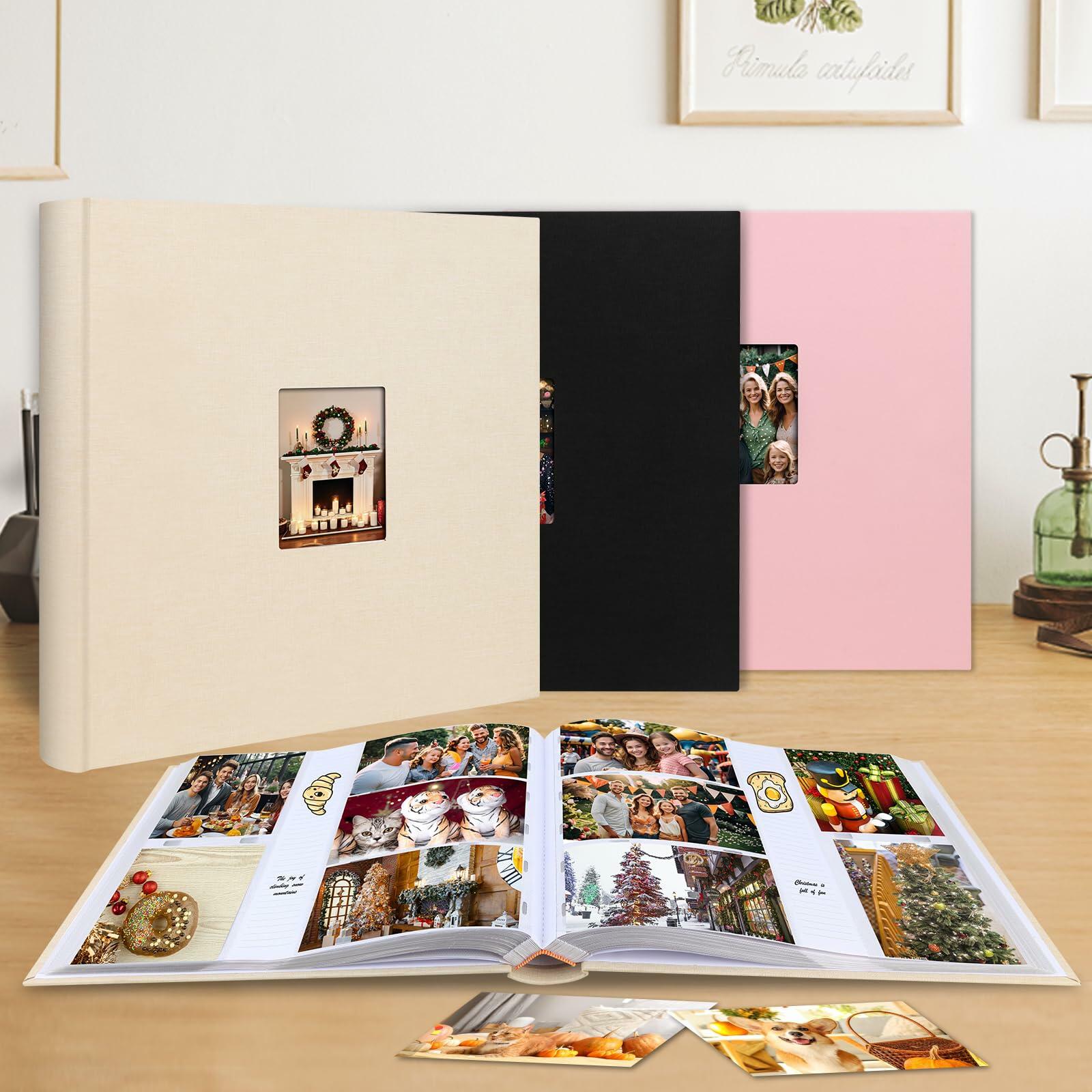 Photo Album 4x6 600 Photos with Writing Space,4 x 6 Photo Book Linen Cover with