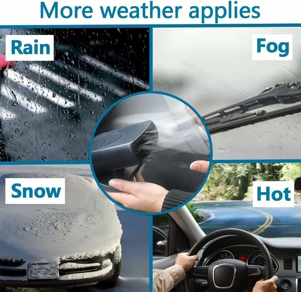 12V Portable Car Heater & Defroster - 150W, Plugs into Cigarette Lighter, 2-in-1