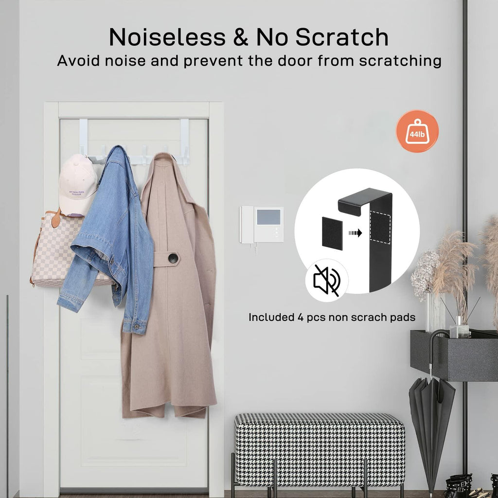 Optish Over The Door Hooks, Door Hanger Hooks for Hanging, Over The Doors Towel