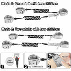 Accmor 2 in 1 Toddler Leash with Magnetic Lock, Kids Anti Lost Wrist Link 2