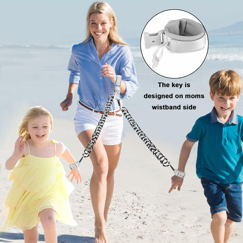 Accmor 2 in 1 Toddler Leash with Magnetic Lock, Kids Anti Lost Wrist Link 2