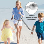 Accmor 2 in 1 Toddler Leash with Magnetic Lock, Kids Anti Lost Wrist Link 2
