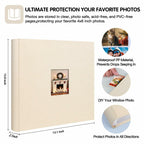 Photo Album 4x6 600 Photos with Writing Space,4 x 6 Photo Book Linen Cover with