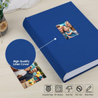 XFveiwoo Photo Album 4x6 450 Photos with Writing Space,4 x 6 Photo Book Linen