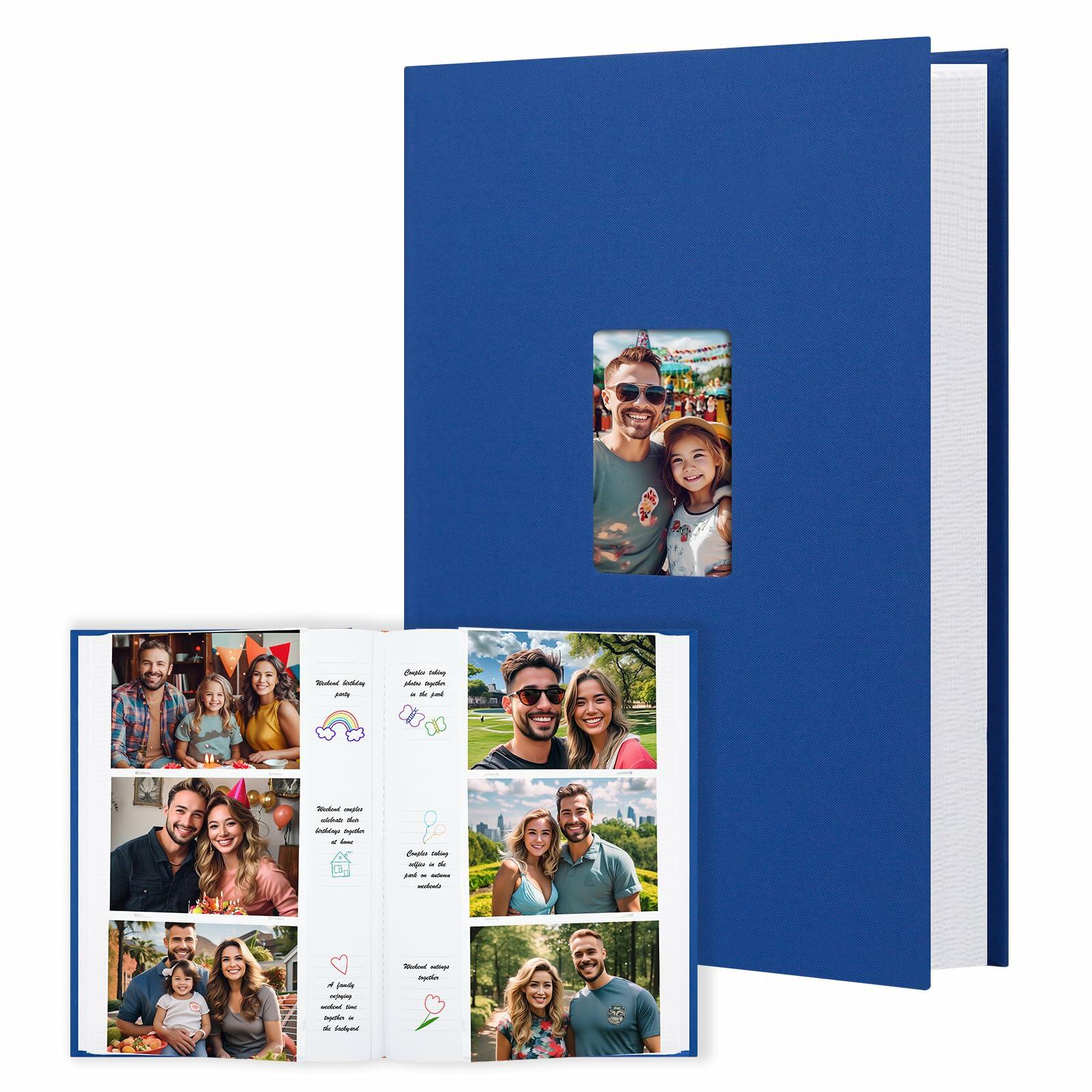 XFveiwoo Photo Album 4x6 450 Photos with Writing Space,4 x 6 Photo Book Linen