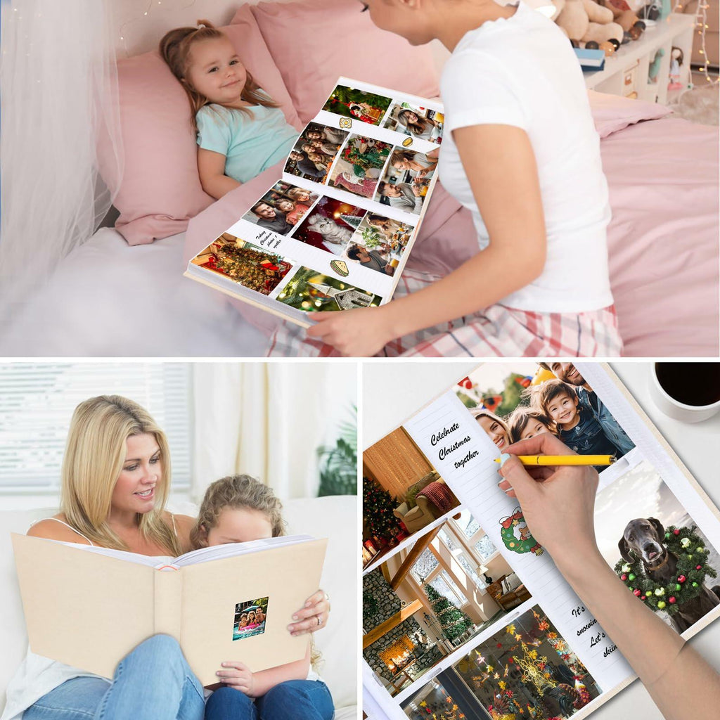 Photo Album 4x6 600 Photos with Writing Space,4 x 6 Photo Book Linen Cover with