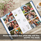 XFveiwoo Photo Album 4x6 450 Photos with Writing Space,4 x 6 Photo Book Linen