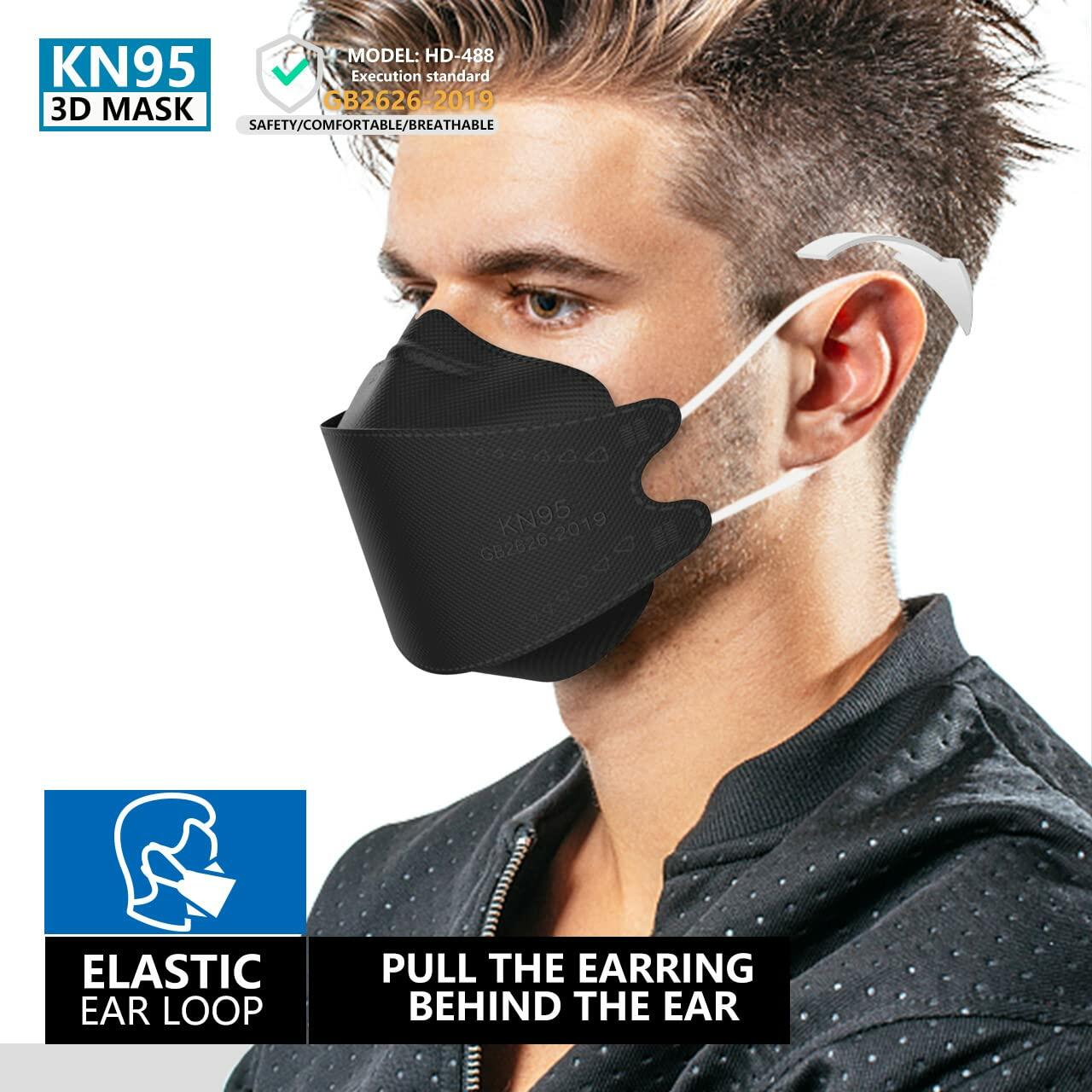 KIMARS KN95 Face Masks 50 Pack, Breathable Comfortable and Disposable KN95 Mask,