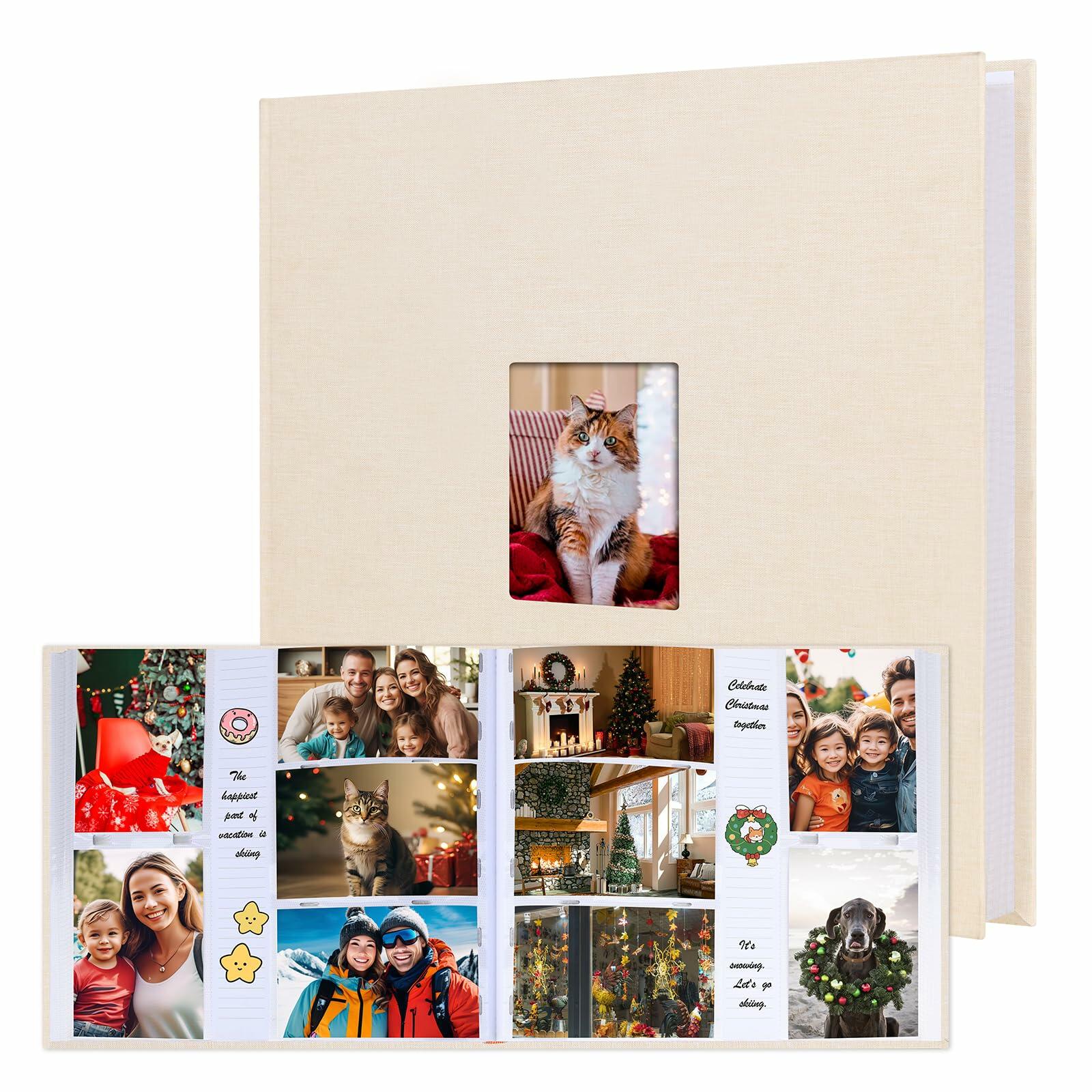 Photo Album 4x6 600 Photos with Writing Space,4 x 6 Photo Book Linen Cover with