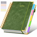 Hardcover Spiral Notebook journal with Removable Dividers Tabs, 300 Pages