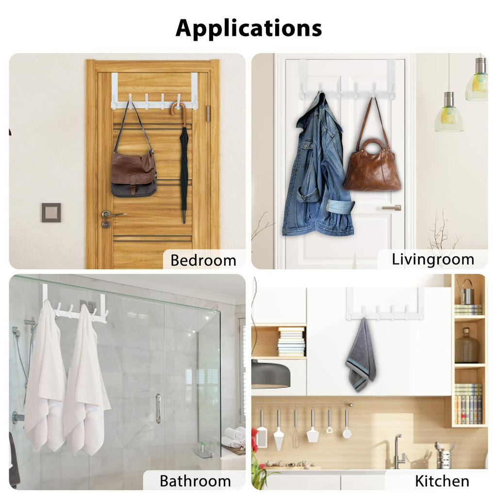 Optish Over The Door Hooks, Door Hanger Hooks for Hanging, Over The Doors Towel