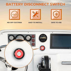 100A Battery Isolator Switch Disconnect Power Cut Off Kill for Car-Boat RV-Truck