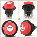 100A Battery Isolator Switch Disconnect Power Cut Off Kill for Car-Boat RV-Truck