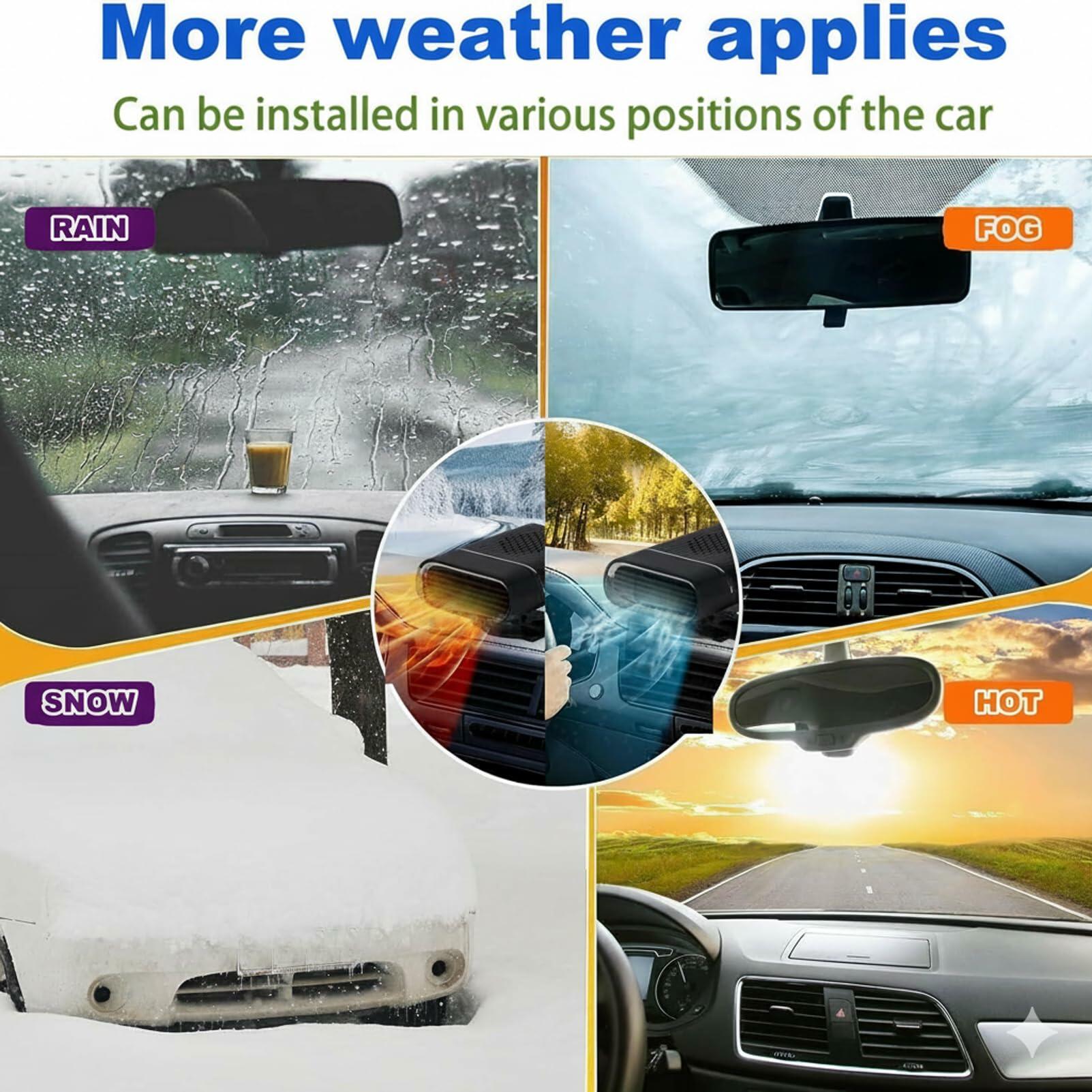 2 Pack Car Heater, 12V 150W Portable Car Heater Plug in Cigarette Lighter Fast