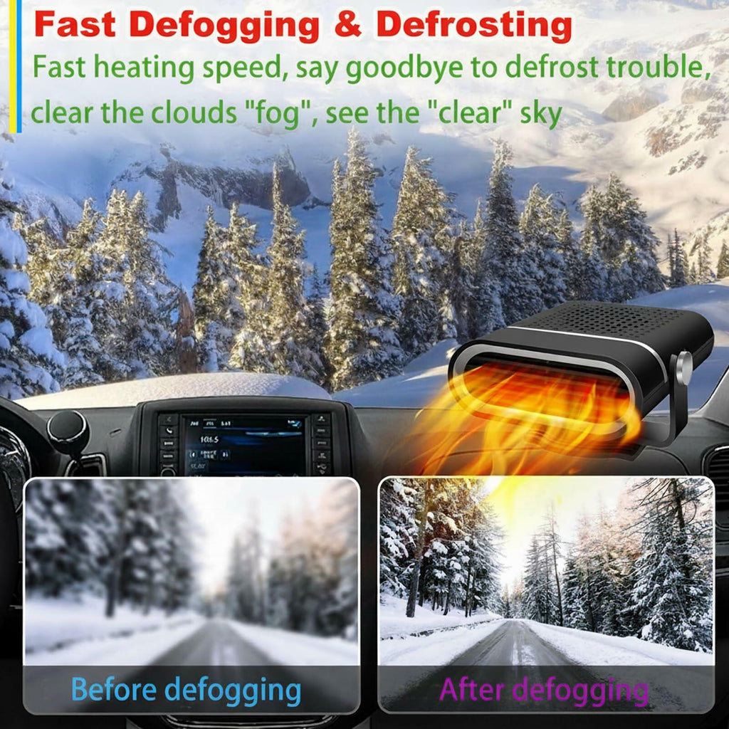 2 Pack Car Heater, 12V 150W Portable Car Heater Plug in Cigarette Lighter Fast