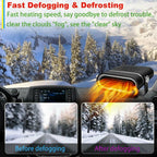 2 Pack Car Heater, 12V 150W Portable Car Heater Plug in Cigarette Lighter Fast