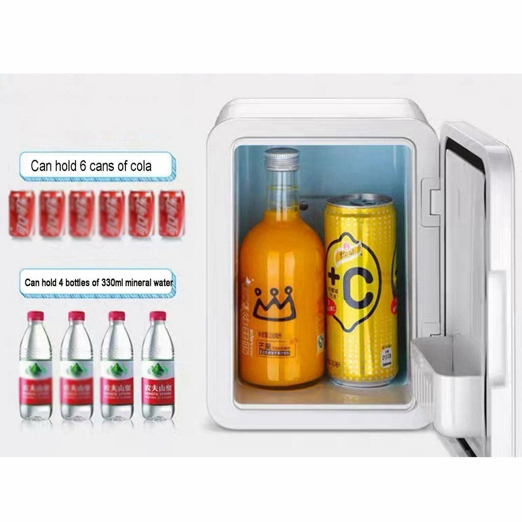 UNYQBFKM Mini Fridge for Skincare, Food and Drinks Portable Small Refrigerator