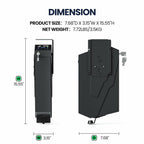 KornerBatl Quick Access Biometric Bedside Gun Safe for handgun, 2 in 1 Mounted